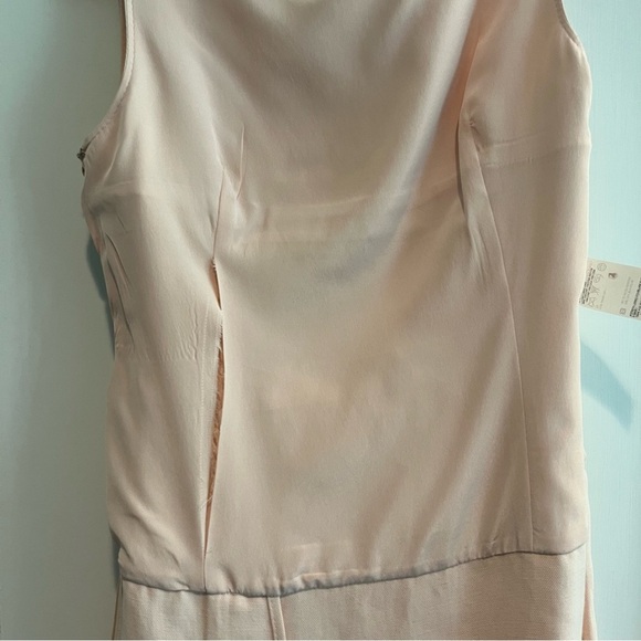 Valentino Light Pink Linen A-Line Sleeveless Dress Size 8 - Picture 12 of 15